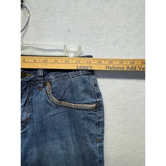 Worn Brand Womens Worn Bootcut Denim Jeans Size 8 Blue Medium Wash Cotton Blend - Picture 5 of 11